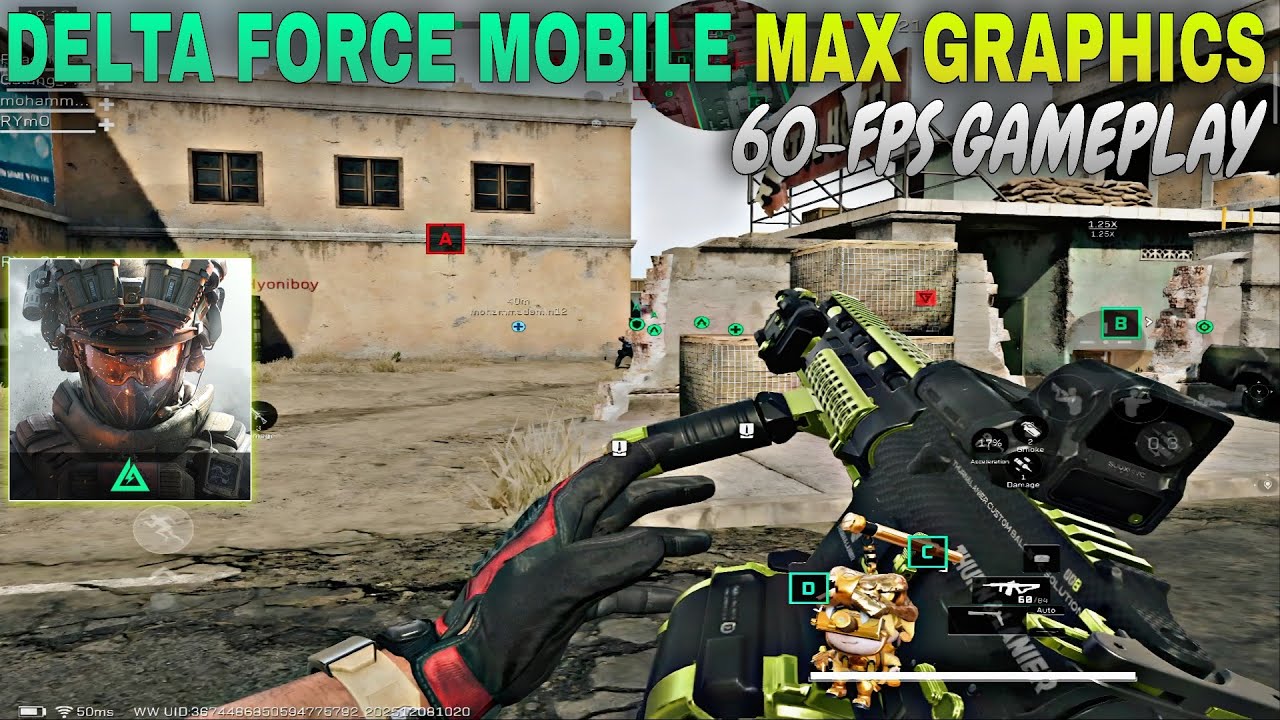 Delta Force Mobile Max Graphics Gameplay | Ultra Settings 60 FPS Smooth Performance