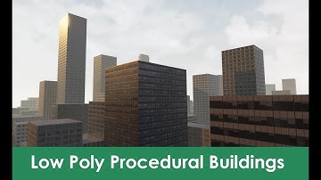 [UE4] Low Poly Procedural Buildings (Demo)