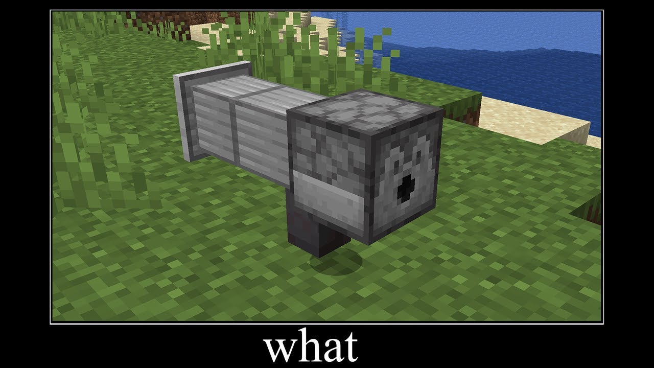 WAIT WHAT (Minecraft Memes) 21 DISPENSER GUN YouTube