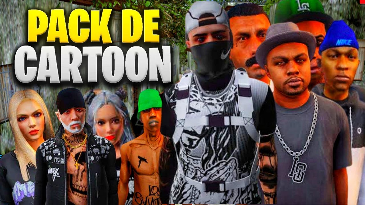 🚨PACK DE CARTOON DE GTA RP PARA THUMBNAIL PROFISSIONAL COM MAIS DE 50 ...