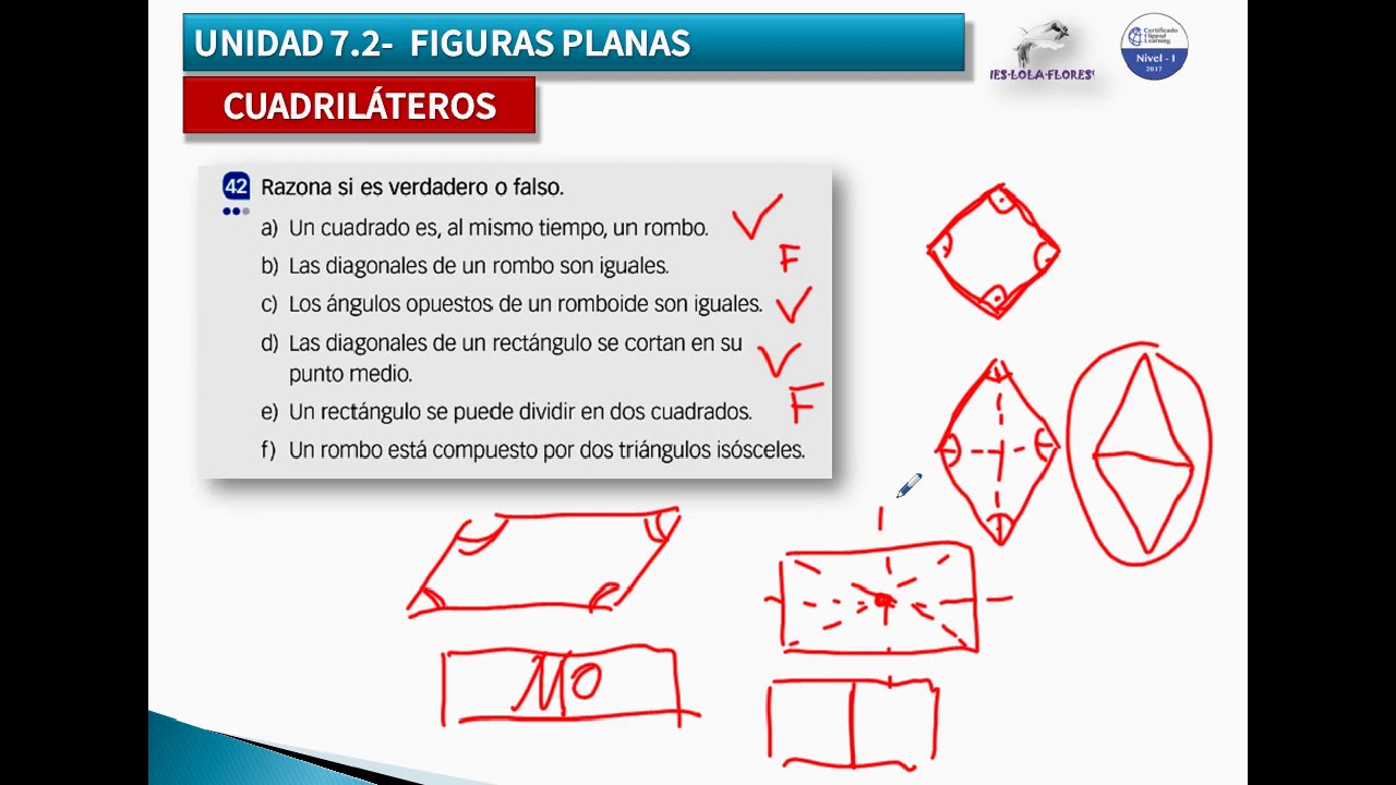 1º ESO CUADRILATEROS EJEMPLOS EJERCICIOS - YouTube