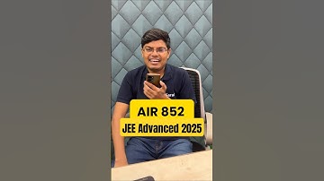 AIR 852 🔥 Paper Bigad Gaya Tha 🥹| JEE Advanced 2025 Result #shorts #esaral #iit #jee #motivation