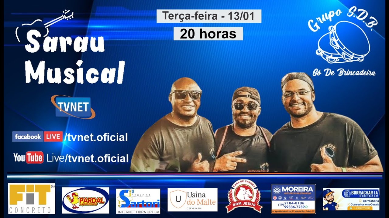 "Só de Brincadeira" - Programa Sarau Musical - TVNET