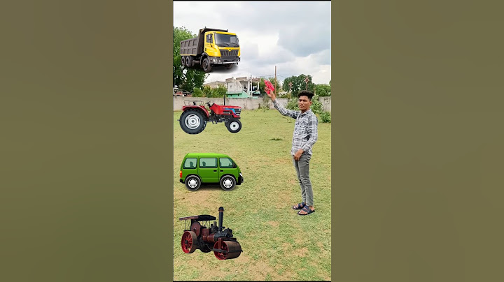Car 🚗 to Tractor , Jcb, roller 🛼& bulldozer -funny vfx magic video