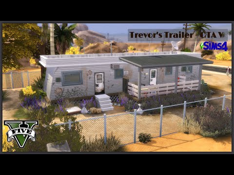 Trevor&rsquo;s Trailer from GTA V | The Sims 4 | Stop Motion Build | No CC
