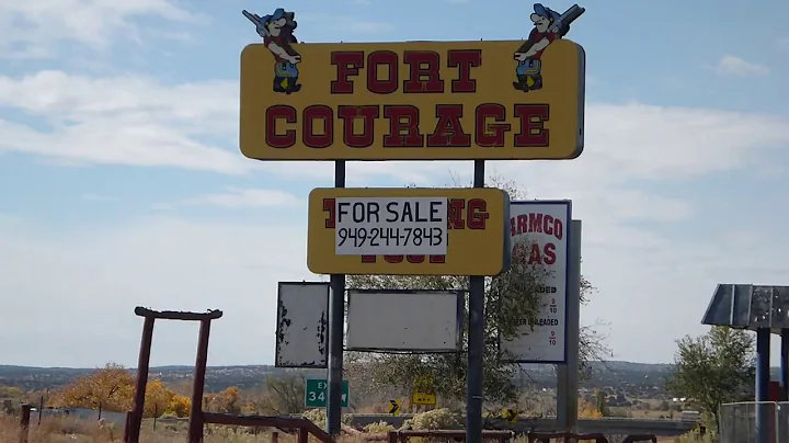 Abandoned Fort Courage roadside attraction In Ariz...