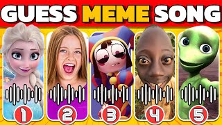 GUESS MEME & WHO'S SINGING 🎤🎵 🔥| Lay Lay, King Ferran, Salish Matter,MrBeast, Tenge Song, Elsa,Diana by QUIZDOM 683 views 2 weeks ago 9 minutes, 10 seconds
