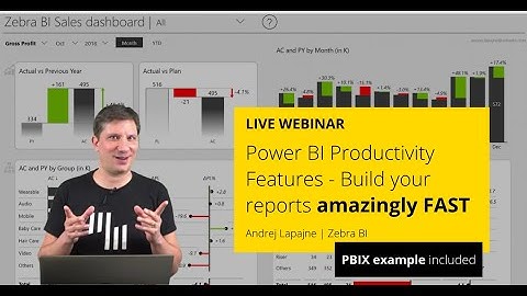 🚀How To Build Power BI Reports Amazingly FAST - Top Productivity Features | Zebra BI Webinar
