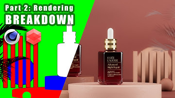 Part 2 Rendering Breakdown | Estee Lauder | Cinema 4D + Redshift | 3D Product Visualization