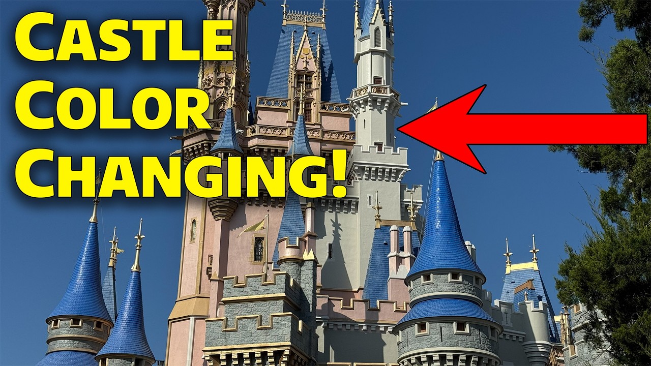 Huge Cinderella Castle Painting Update! 2-15-26 - Walt Disney World