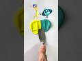 Joy and Envy color mixing #oddlysatisfying #insideout2 #colormixing #satisfying