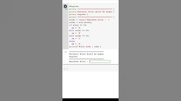 Konversi Nilai Angka ke Huruf menggunakan Python