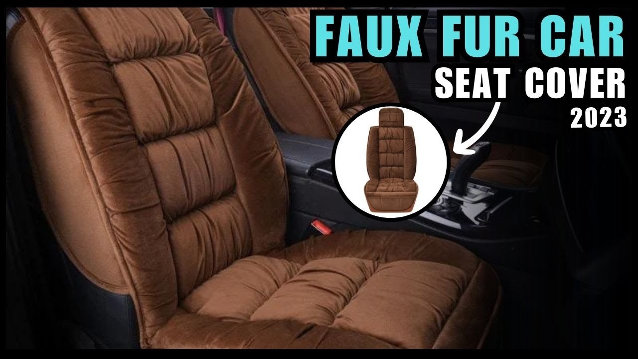 Winter Plush Faux Fur Car Seat Cover in 2023 Universal Car Seat Covers Winter YouTube