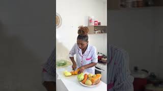 Almoço simples com temperos da minha horta!