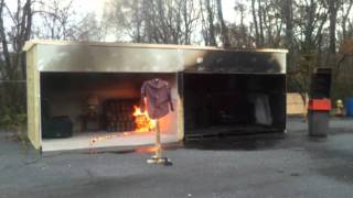 Controlled accelerant fire to flashover