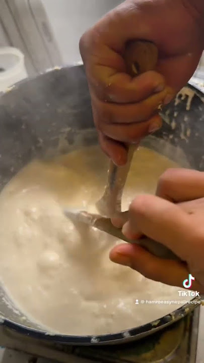 Making nepali sweets #kurauni #khuwa  #foodie #nepalifood