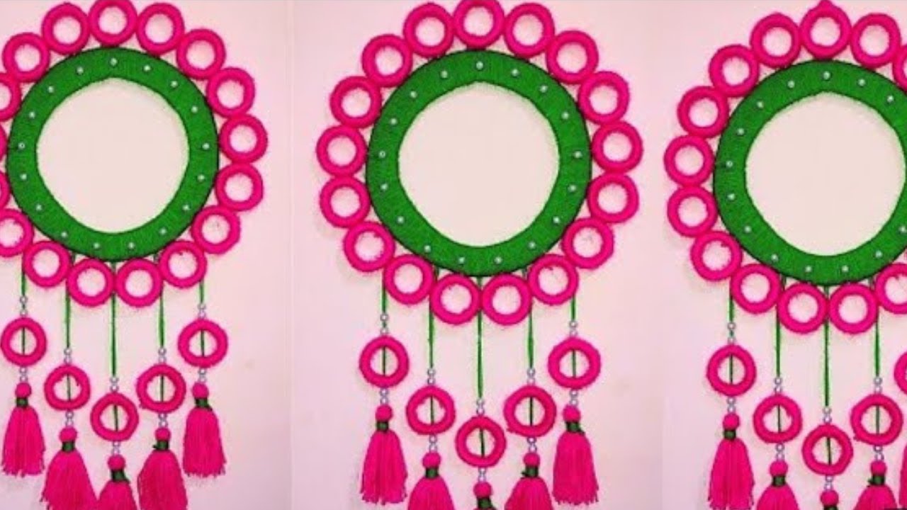 Wall Hanging Craft Ideas With Newspaper / Best Out Of Waste Crafts