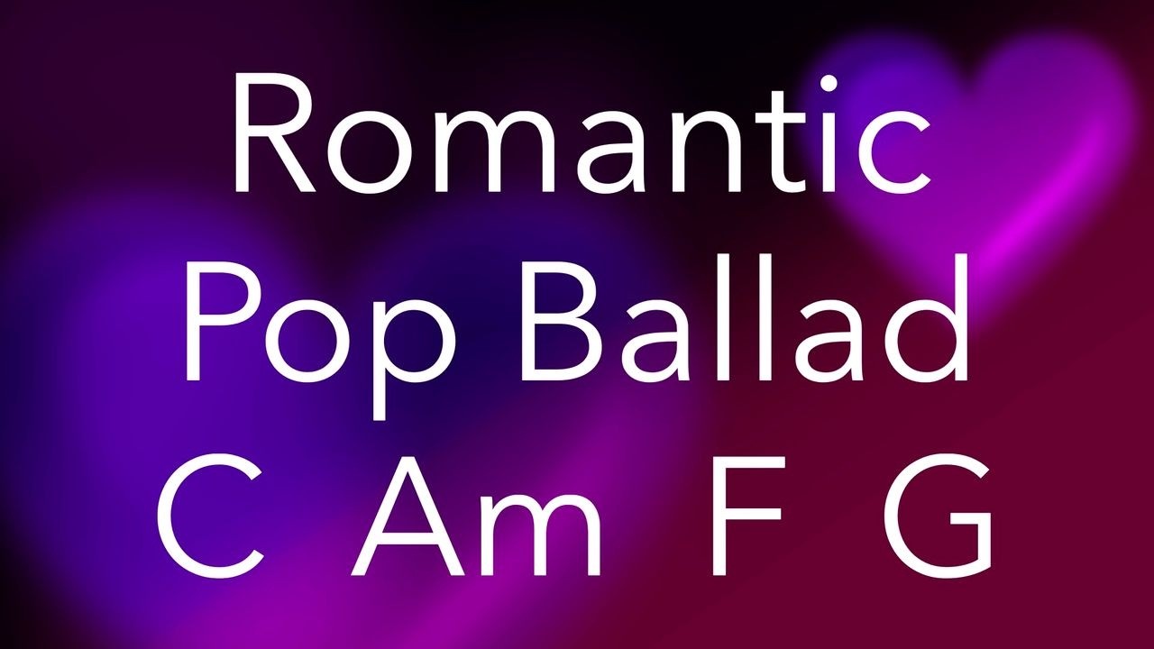Romantic Pop Ballad, backing track in C major, 65bpm. Play along, practice, improvise, have fun!