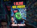 Generate 100+ AI Videos on MOBILE (1-Click Automation)  ✅