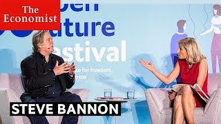 Steve Bannon debate at The Economist #OpenFutures festival