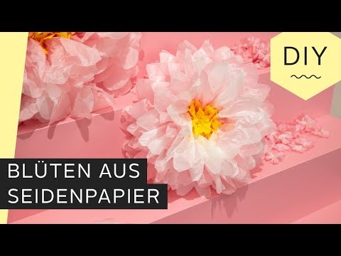 Video: 4 Möglichkeiten, Blumen aus Seidenpapier zu machen