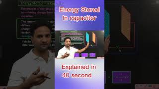 Energy stored in capacitor Explained in 40 Sec #reneet #jeeadvanced #jee202 #jeeadvance #jeemains