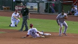 SF@ARI: Pollock slides into third with an RBI triple