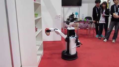 The Toyota HSR Moves An Item Between Shelves at RoboCup 2016