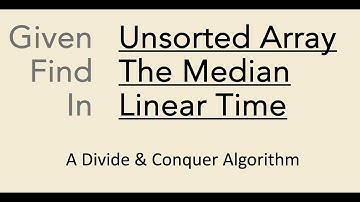 Median Finding Algorithm in Linear Time