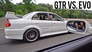 PAYBACK TIME!  BUILT EVO 5 vs. JDM FANBOI GTR