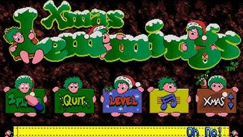 Commodore Amiga Xmas Lemmings by Psygnosis