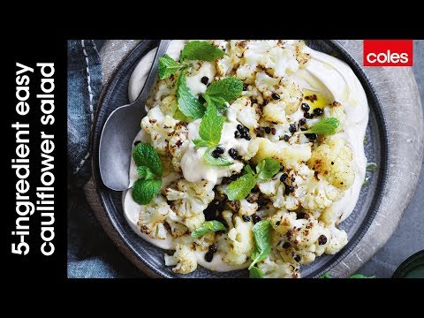 5 ingredient easy cauliflower salad