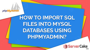 How to Import SQL Files into MySQL Databases using phpMyAdmin in cPanel - ServerCake India