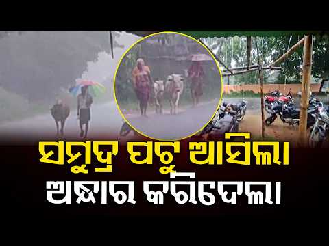 ହଠାତ୍ ମାଡ଼ି ଆସିଲା କଳାମେଘ, କାକଟପୁର-ଅସ୍ତରଙ୍ଗରେ ପ୍ରବଳ ବର୍ଷା| Knews Odisha