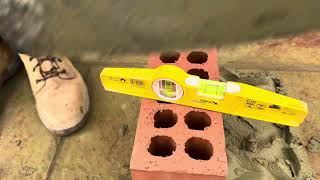 How to build a 1 brick pillar with the old bricklayers apprentice . Come lay bricks with us