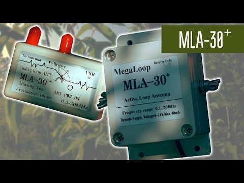 Видео: MLA-30+ Активная рамочная магнитная антенна с AliExpress.