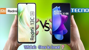 Redmi 13C 5G vs Tecno Spark 10  ⚡Which one is best❓