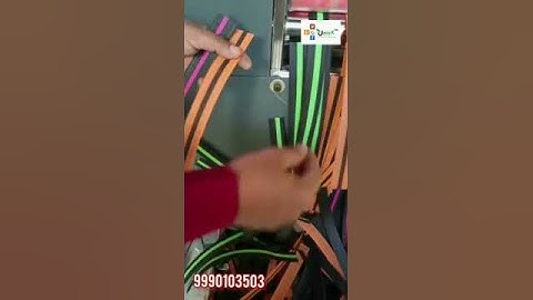 Auto Loop making cutting machine #unick #nonwovenmachine #carrybag #loopcutting #loopmaking