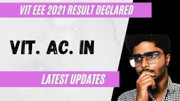 VITEEE 2021 || Result Declared || Latest Updates ||