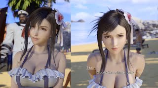 Final Fantasy VII Rebirth Tifa/Aerith Bikini Beach Scenes