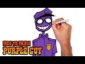 How to Draw Purple Guy | Five Nights at Freddy's