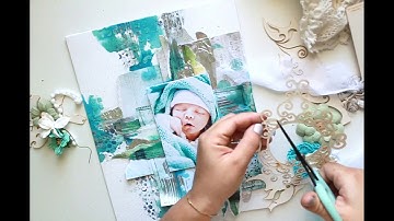 Mixed media canvas  - MMA joint project - tutorial by