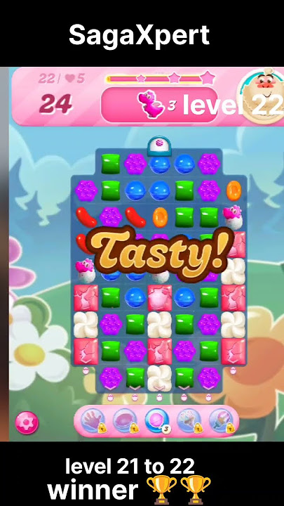 Candy Crush Saga Level 21 to 22 Solved –Expert Strategy Guide'#candycrushsagasolver#ytshots😎😎