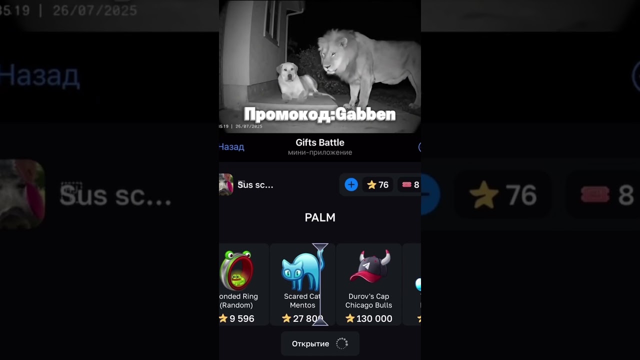 В конце нереальная удача!Играл на GiftsBattle.Промо:Gabben 