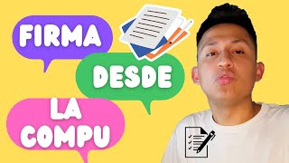 Como hacer una firma en WORD DESDE LA COMPUTADORA