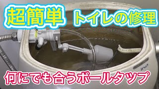 トイレの水が止まらない何にでも合うボールタップの交換方法　V565X13