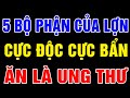 5 Bộ Phận Của LỢN CỰC ĐỘC CỰC BẨN, Càng Ăn Càng Tổn Thọ, Bỏ Ngay Kẻo UNG THƯ SUY THẬN CHẾT SỚM