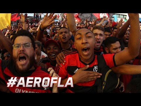 Que torcida é essa! Embarque do #AeroFla