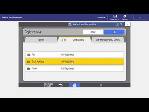 Ricoh - How to Save Contacts to Address Book