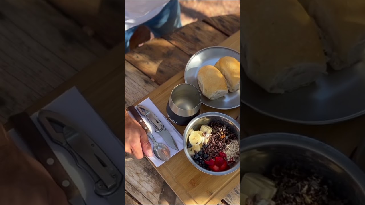 Breakfast ritual in desert camp - ASMR 